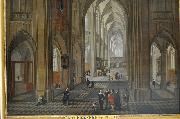 Pieter Neefs, View of the interior of a church
